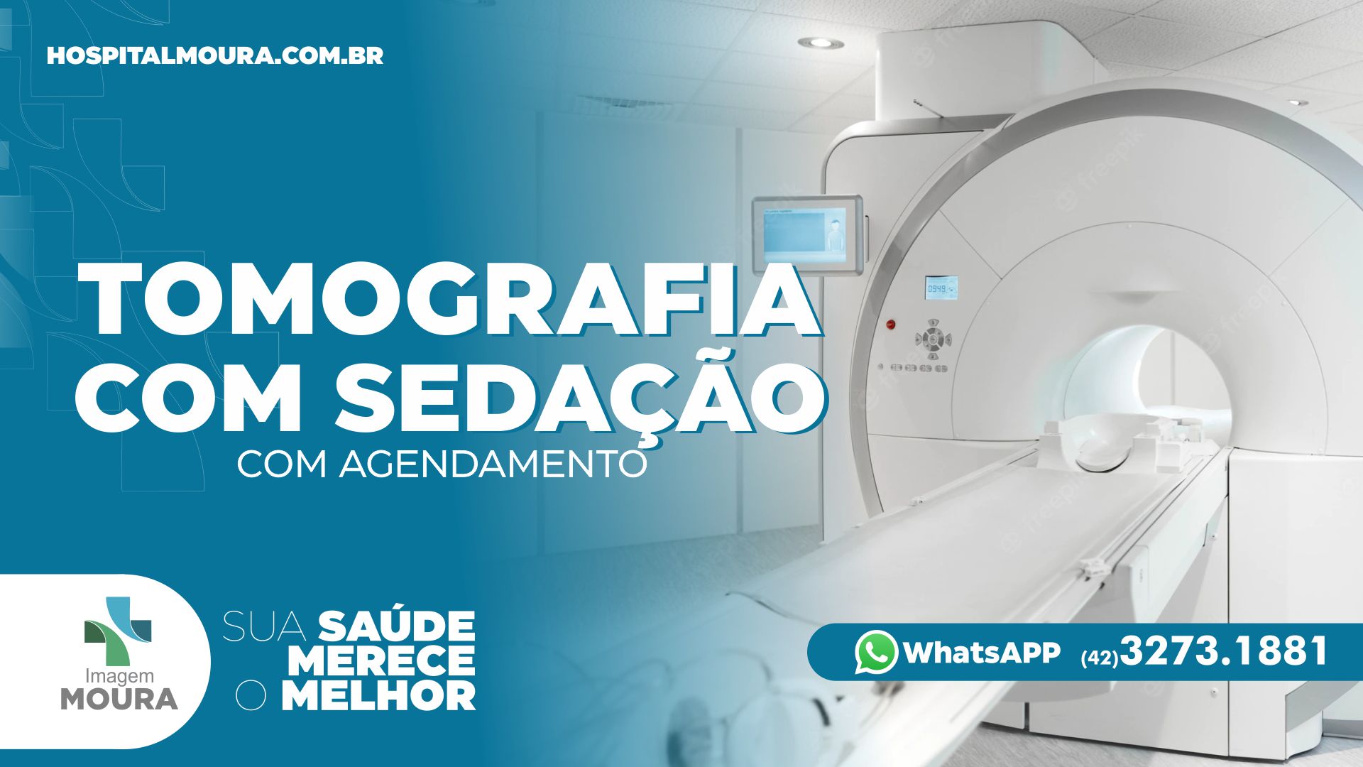 Tomografia com sedação Hospital Moura